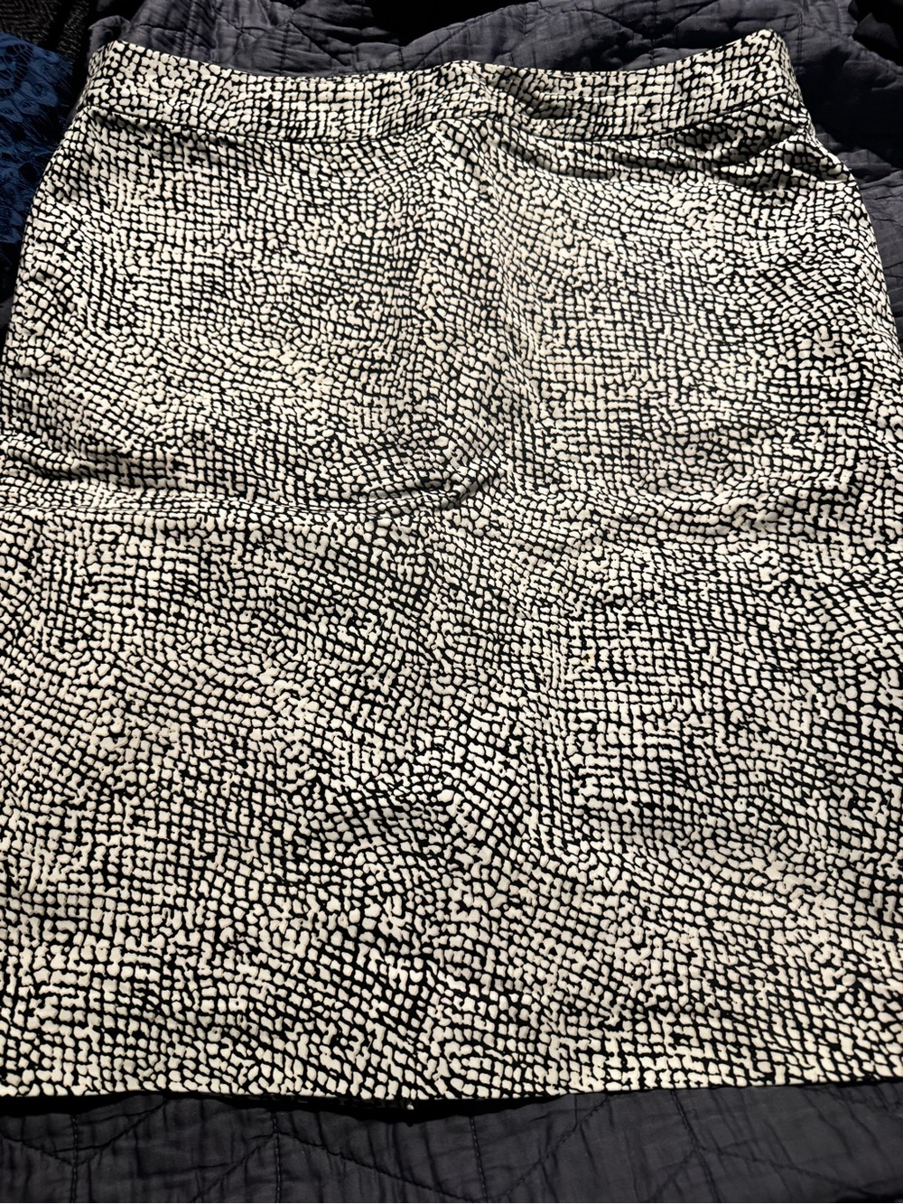 Banana Republic Black & White Abstract Print Skirt